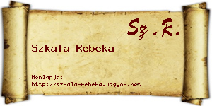 Szkala Rebeka névjegykártya